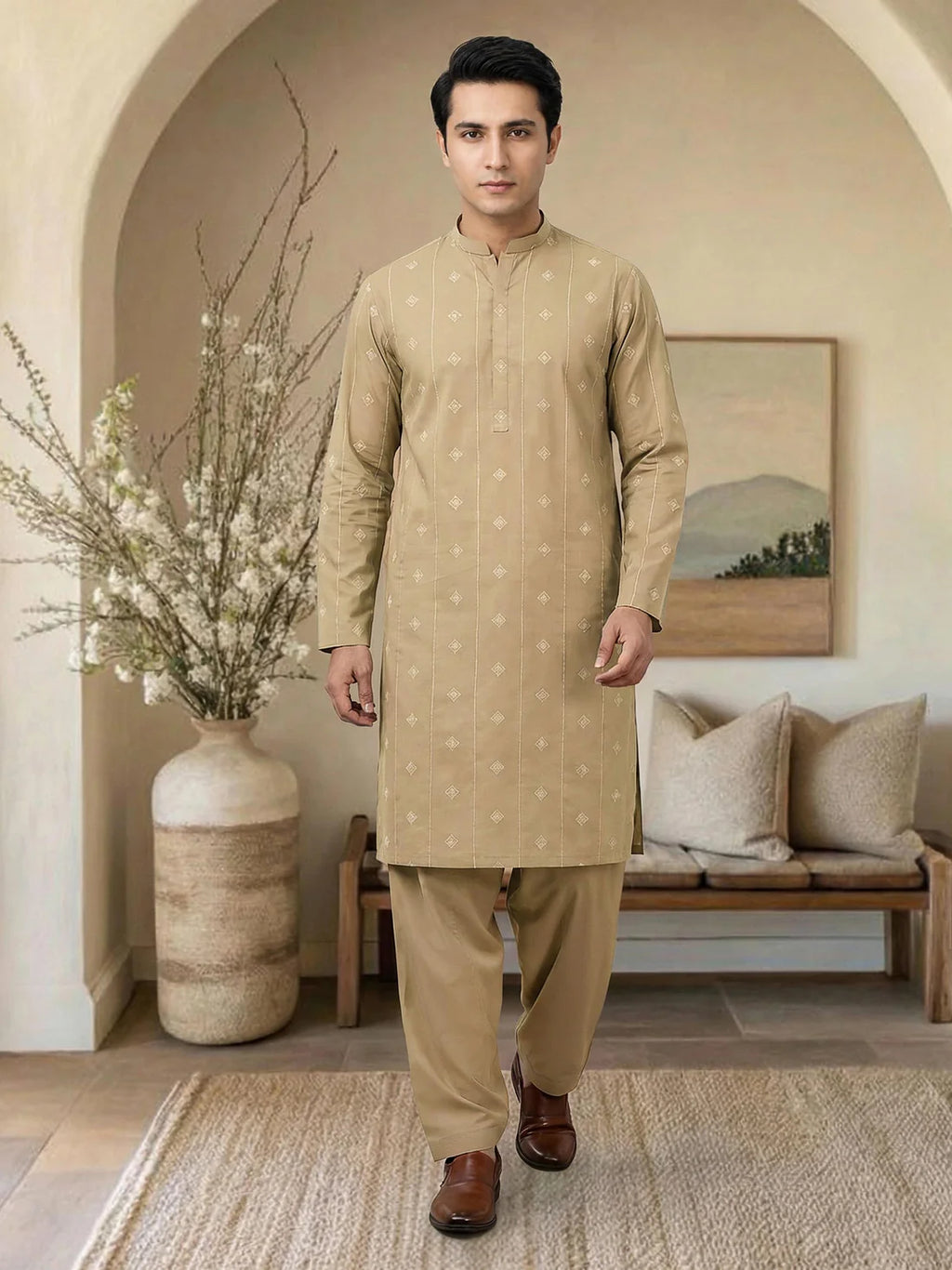 Cotton Suit- Embroidered