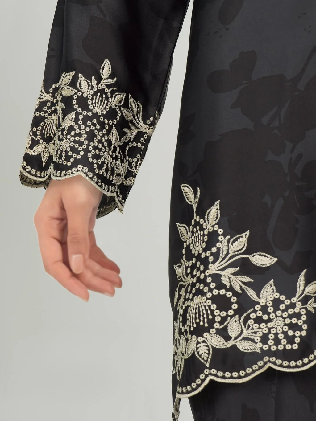 2 Piece Silk Suit- Embroidered (Pret)