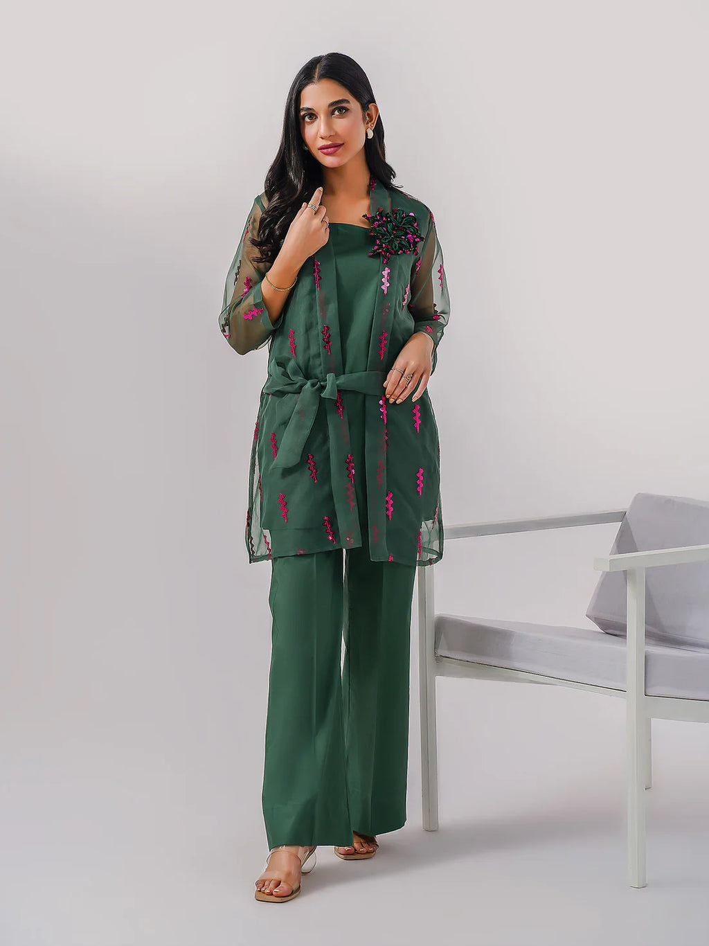 Organza Co-ords-Embroidered