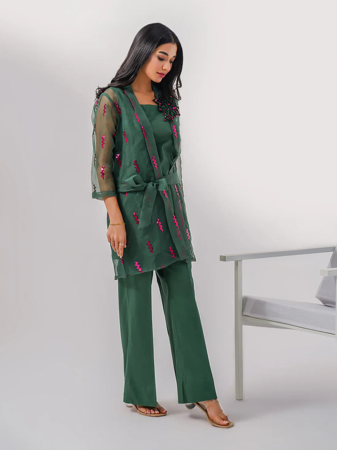 Organza Co-ords-Embroidered