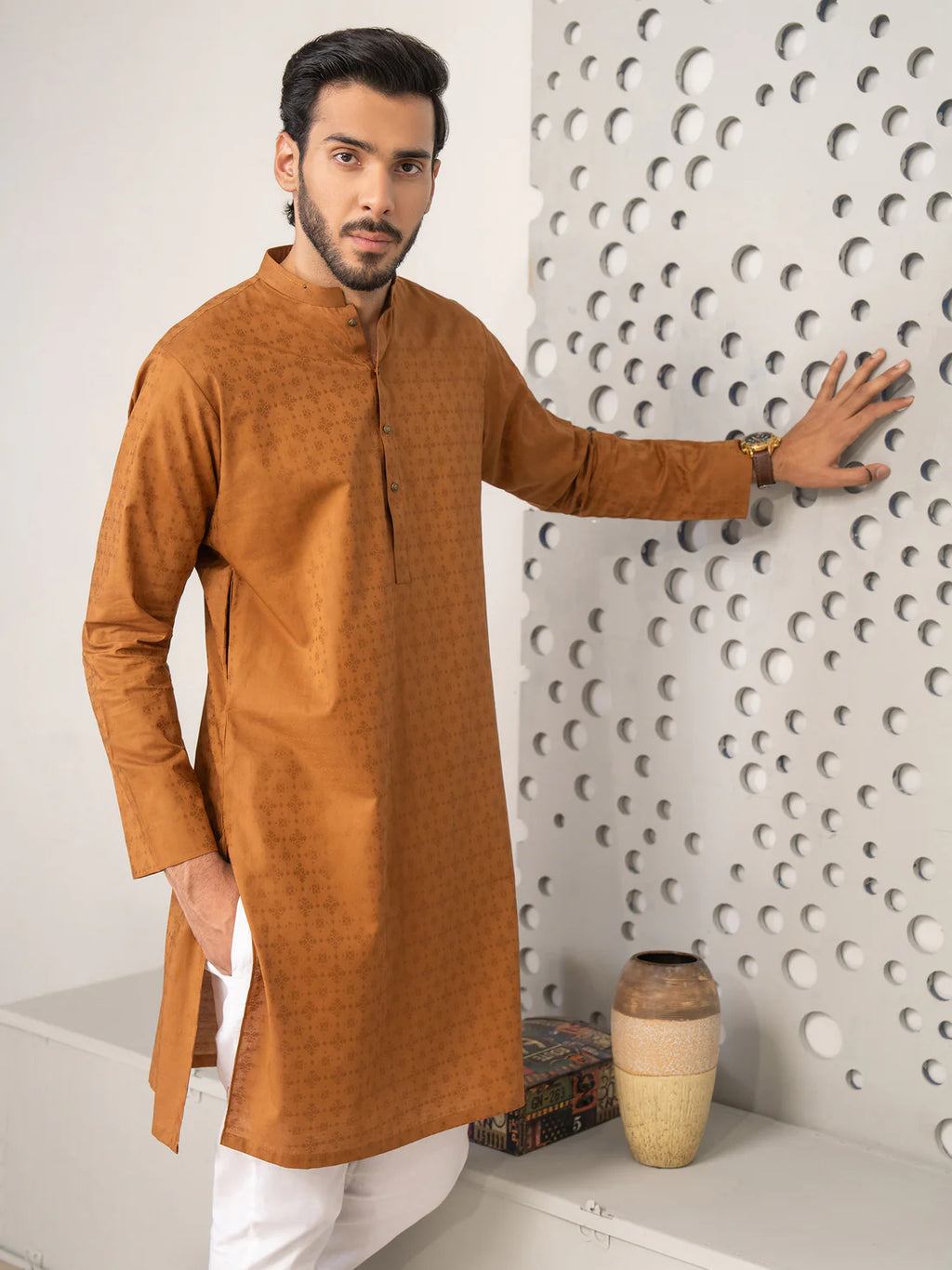 Jacquard Kurta