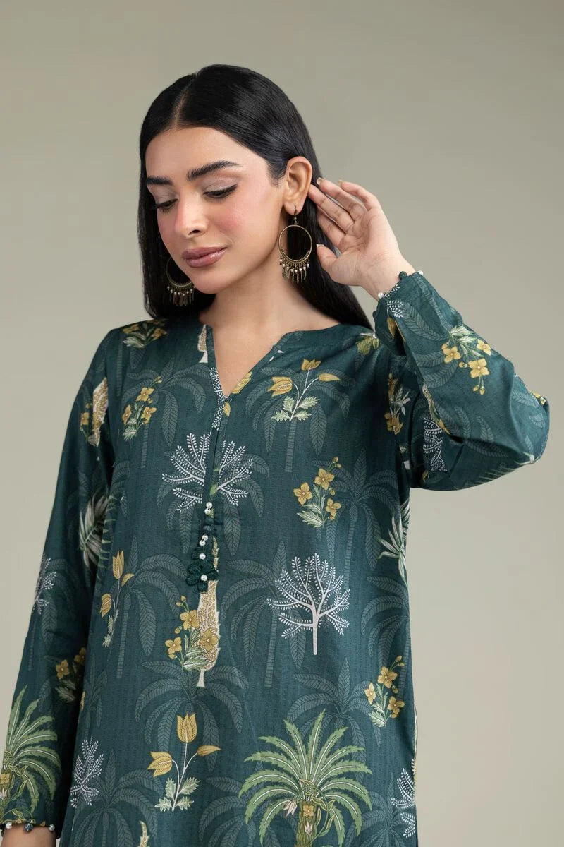 Floral V-Neck Kur