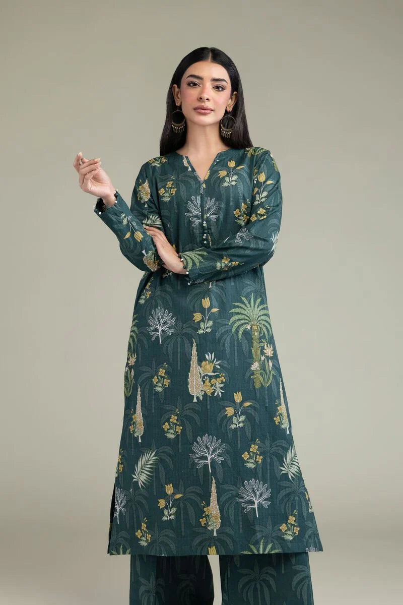 Floral V-Neck Kur