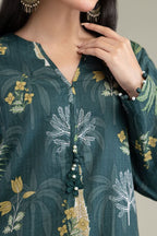 Floral V-Neck Kur